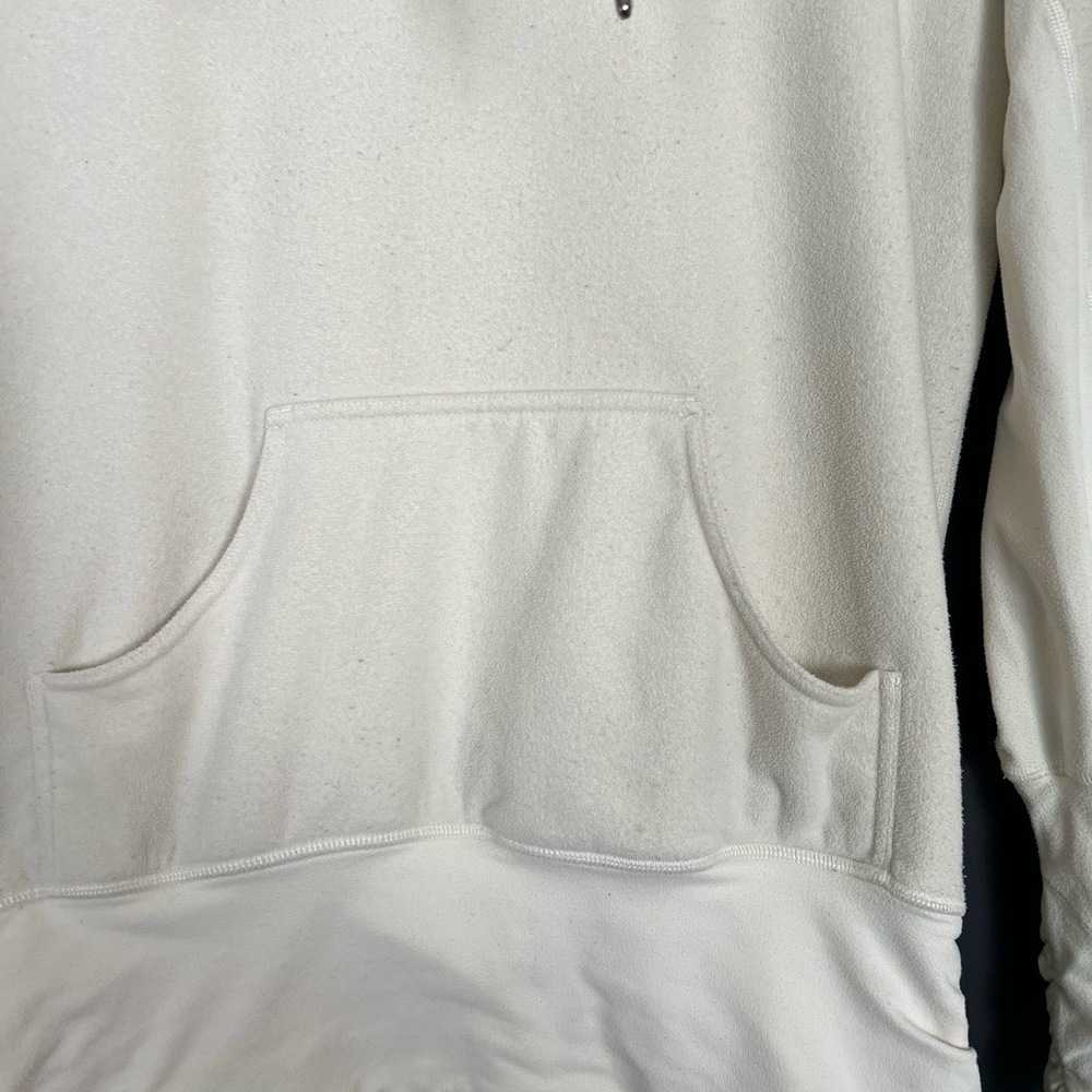 Lululemon Dont Hurry Be Happy Funnel Sweatshirt Womens Size Medium Bone CowlNeck - Picture 2 of 16